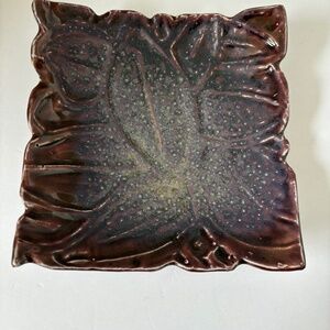 Authentic John Shedd signed Glazed Ceramic Art Pottery Plate-Unique